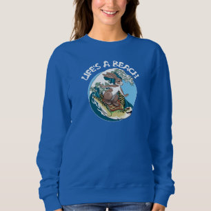 Life's a Beach - Rabbit and Turtle Surfing Sweatshirt