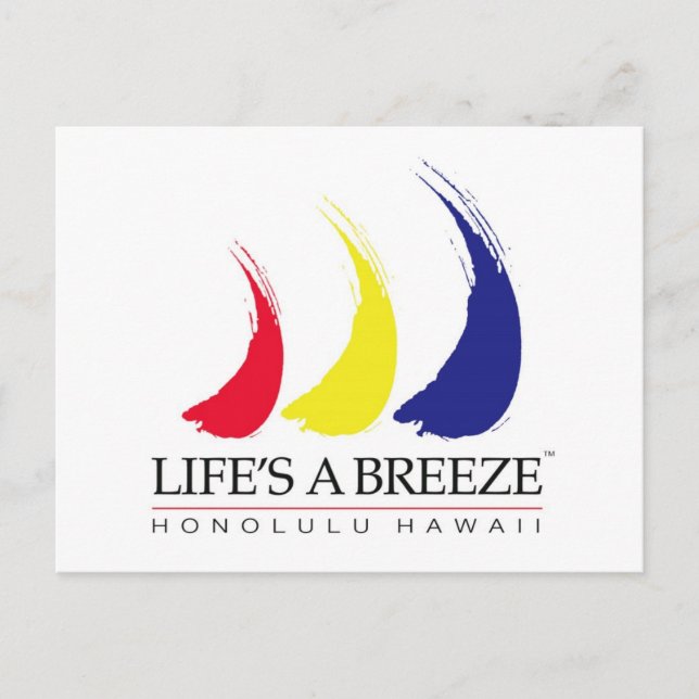 Life's a Breeze®_Paint-The-Wind_Honolulu postcard (Front)