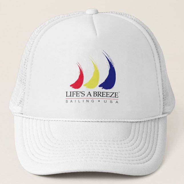 Life's a Breeze®_Paint-The-Wind_Sailing USA hat (Front)