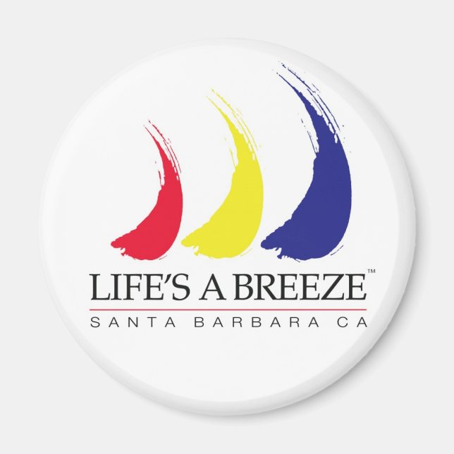 Life's a Breeze™_Paint-The-Wind_Santa Barbara Magnet (Front)