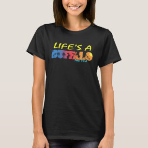 LIFE'S A BUFFALO New York  80's vintage beach  sho T-Shirt