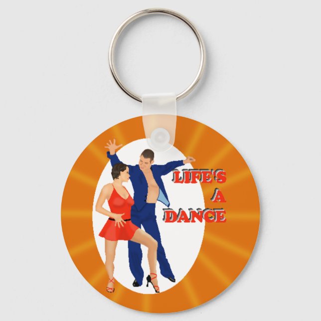 Life's A Dance Key Ring (Front)