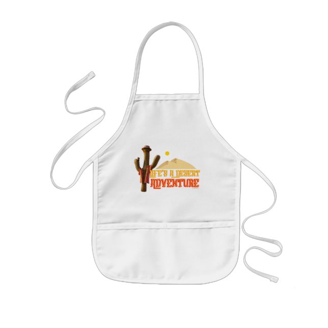 Life's a Desert Adventure Kids Apron (Front)