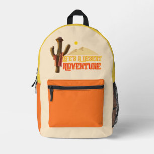 Life's a Desert Adventure Printed Backpack