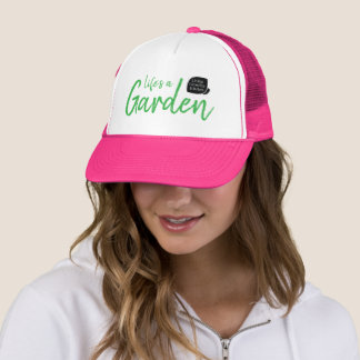 Life's a Garden Pink Hat