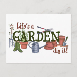 Life's a Garden Postcard