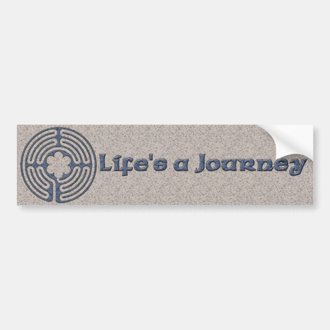 Life's a Journey Bumper Sticker (Front)