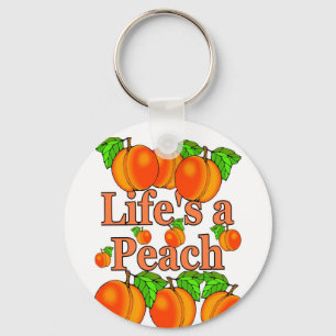 Life's a Peach Key Ring