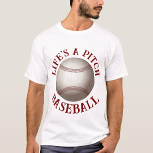 Life's A Pitch - Unisex Baseball T-Shirt