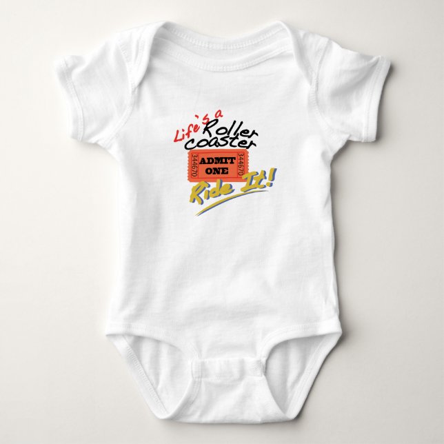 Life's A Roller Coaster Baby Bodysuit (Front)