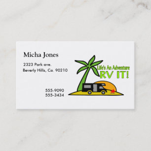 Life's An Adventure So RV It Business Card