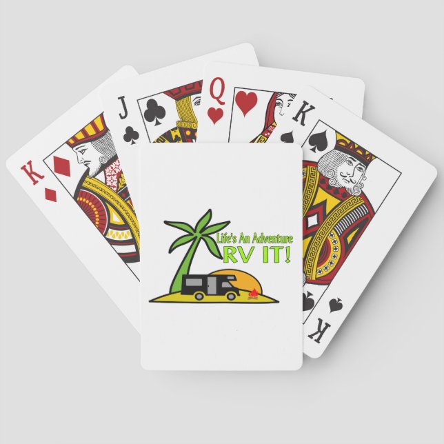 Life's An Adventure So RV It Playing Cards (Back)