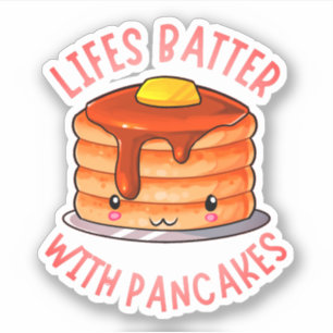 Lifes Batter With Pancakes Cute Pancake Pun