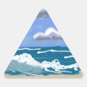 Life's Better at the Beach Triangle Sticker