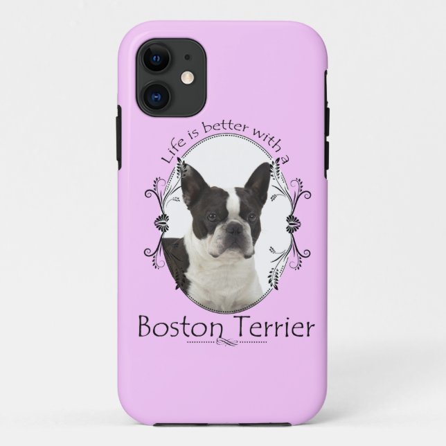 Life's Better Boston Terrier Smartphone Case (Back)