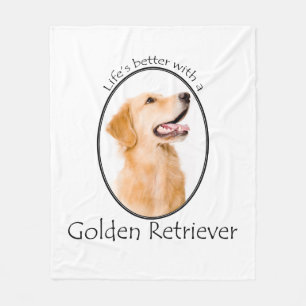 Lifes Better Golden Fleece Blanket
