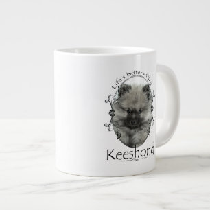 Life's Better Keeshond Jumbo Mug