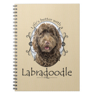 Life's Better Labradoodle Notebook