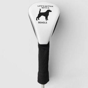 lifes better with a Beagle Golf Head Cover