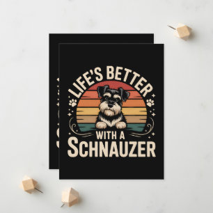 Life's Better With A Schnauzer Announcement