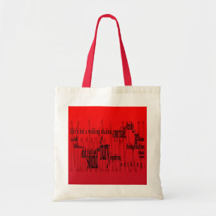 'Life's but a Walking Shadow' Macbeth Shakespeare Tote Bag