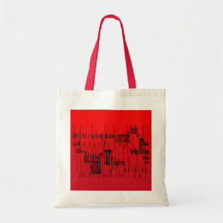 'Life's but a Walking Shadow' Macbeth Shakespeare Tote Bag