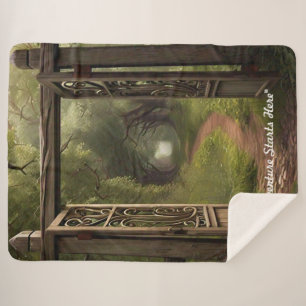 "Life's Crossroads" Sherpa Blanket