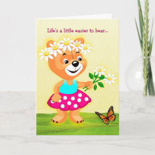 Life's Easier to Bear Friendship Greeting Card