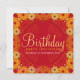 Life's Full Circle Party Birthday Invitation