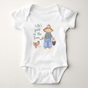 Life's Good on the Farm Baby Bodysuit