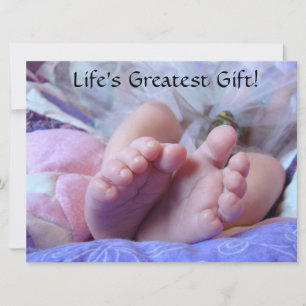 Life's Greatest Gift Baby Girl Shower Invitations