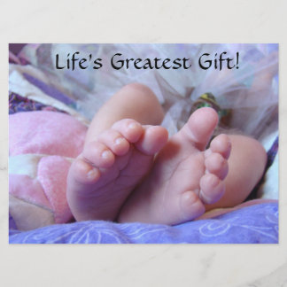 Life's Greatest Gift Baby Girl Shower Invitations