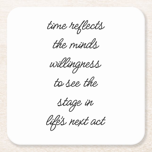 Life's Next Act Paper Coaster (Front)