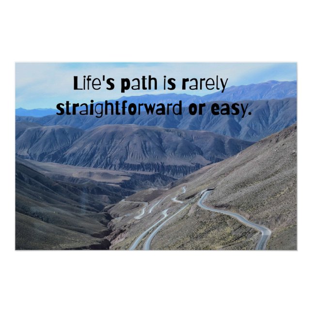 Life's path.Glossy Poster (Front)