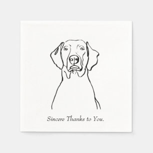 Life's Pawsitives with a Weim Napkin