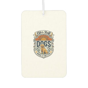Lifes Ruff Dogs Make It Better Golden Retriever Su Car Air Freshener