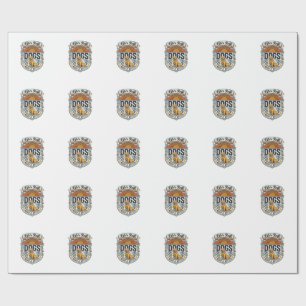 Lifes Ruff Dogs Make It Better Golden Retriever Su Wrapping Paper
