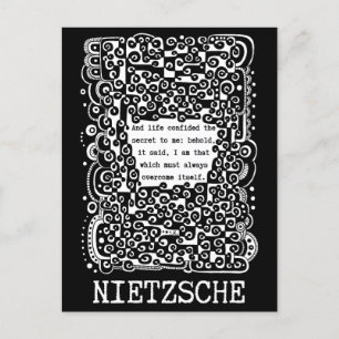 Lifes SECRET quote by Nietzsche Postcard