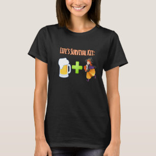 Life's Survival Kit Beer Plus Witches T-Shirt