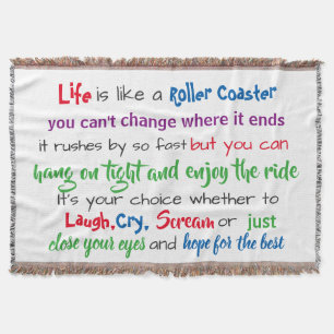 Life's Wild Ride Throw Blanket