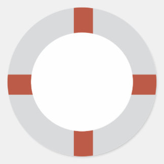 lifesaver icon classic round sticker