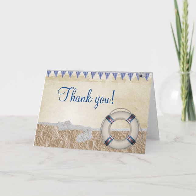 Lifesaver on the sand card (Front)