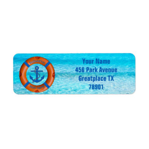 Lifesaver With Anchor And Sea Boat Or Yacht Owner