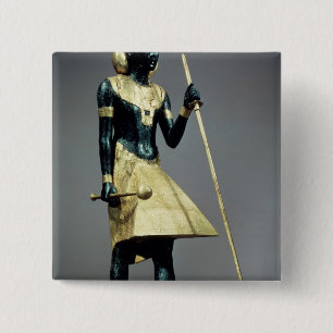 Lifesize statuette of the king 15 cm square badge