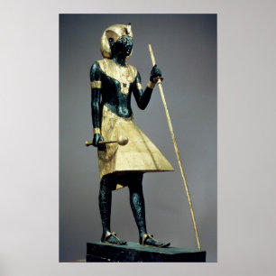 Lifesize statuette of the king poster