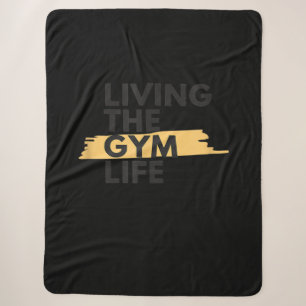 Lifestyle Apparel Living Gym Life Sherpa Blanket