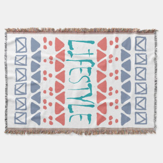 LIFESTYLE – Colourful Geometric Tribal Pattern Throw Blanket
