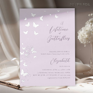 Lifetime Butterflies Lilac Silver Bridal Shower