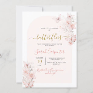 Lifetime of Butterflies Bridal Shower Invitation