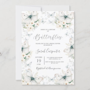 Lifetime of Butterflies Bridal Shower Invitation